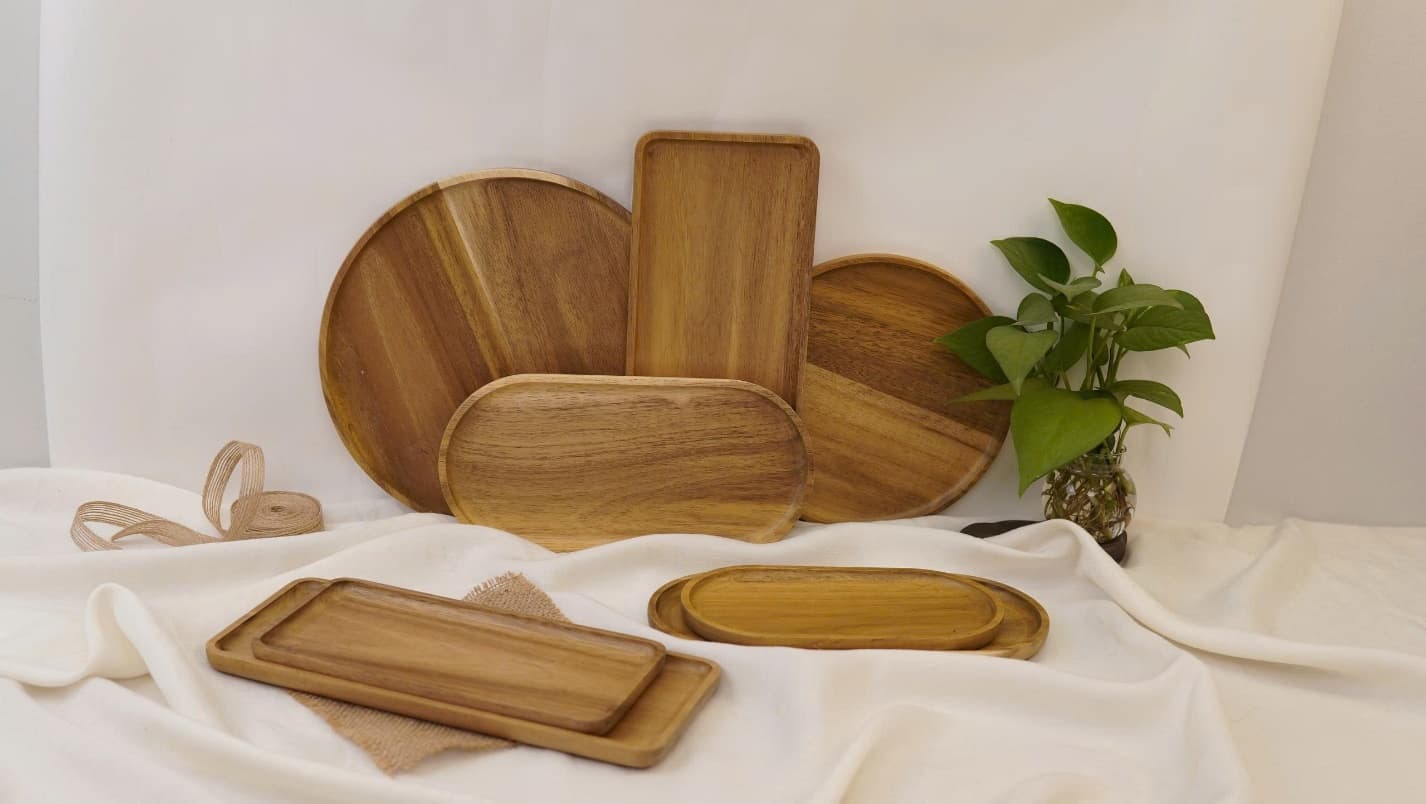 Acacia Flat-Grain Tray